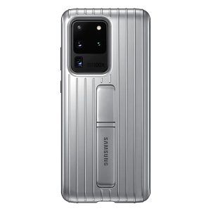 Samsung Galaxy S20 Ultra Protective Standing Cover Silver