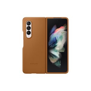 Samsung Galaxy Z Fold 3 Leather Cover Brown