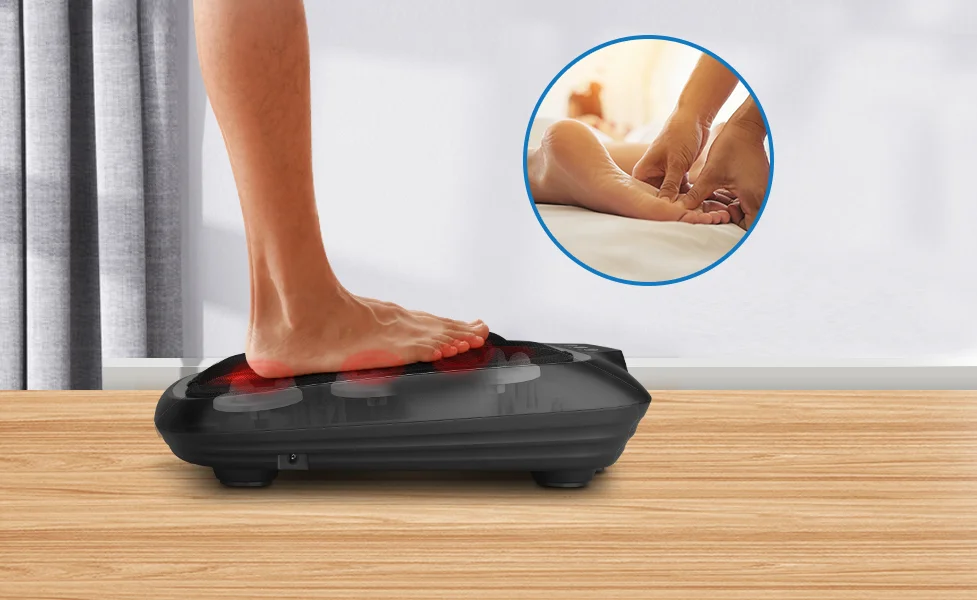 RENPHO Foot Massager with Heat, Shiatsu Heated Electric Foot Massager