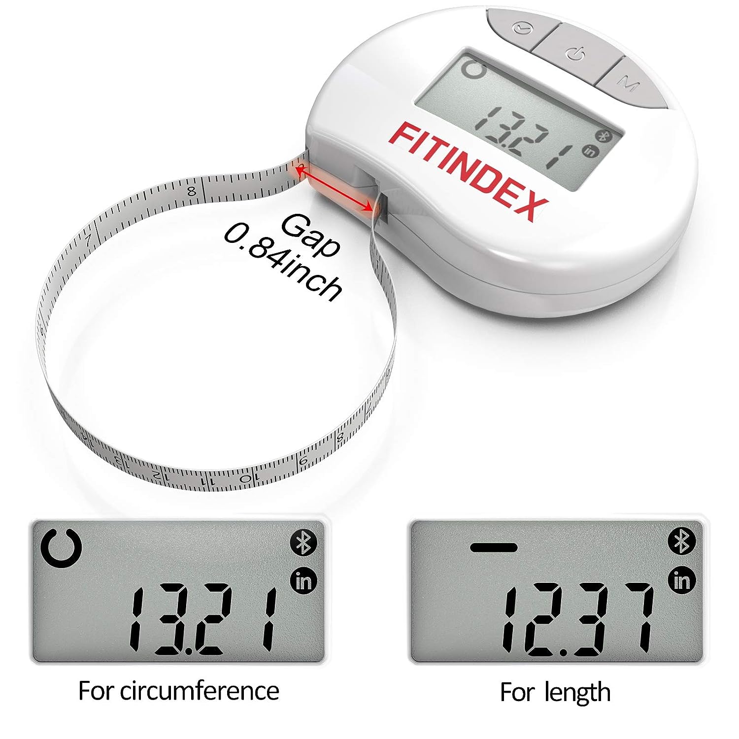FITINDEX Smart Body Tape Measure Bluetooth Digital Measuring Tape Harman House