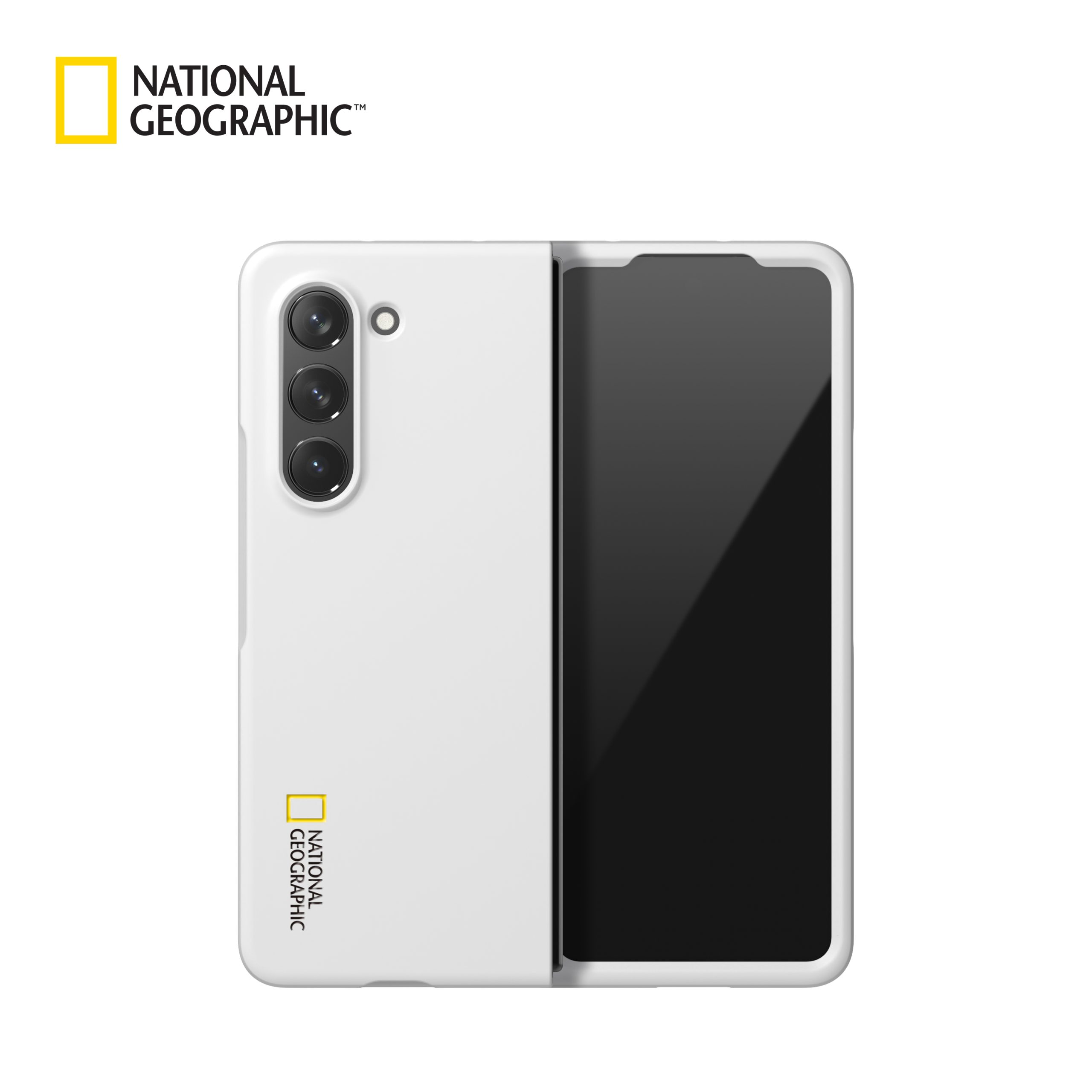 National Geographic Slim Fit Case (Galaxy Z Fold Series) Galaxy Z Fold 5 Basic Logo (White)_1