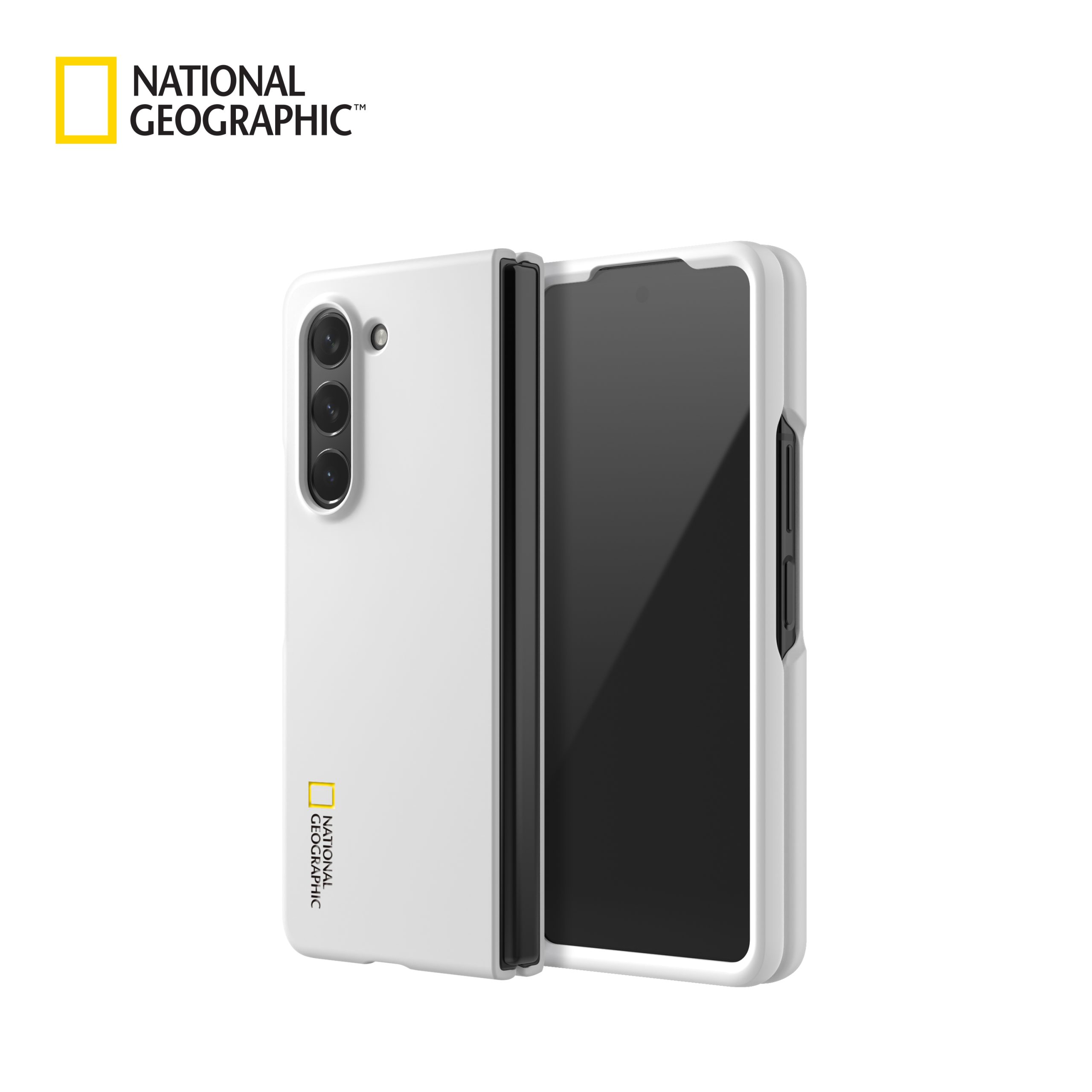 National Geographic Slim Fit Case (Galaxy Z Fold Series) Galaxy Z Fold 5 Basic Logo (White)_2