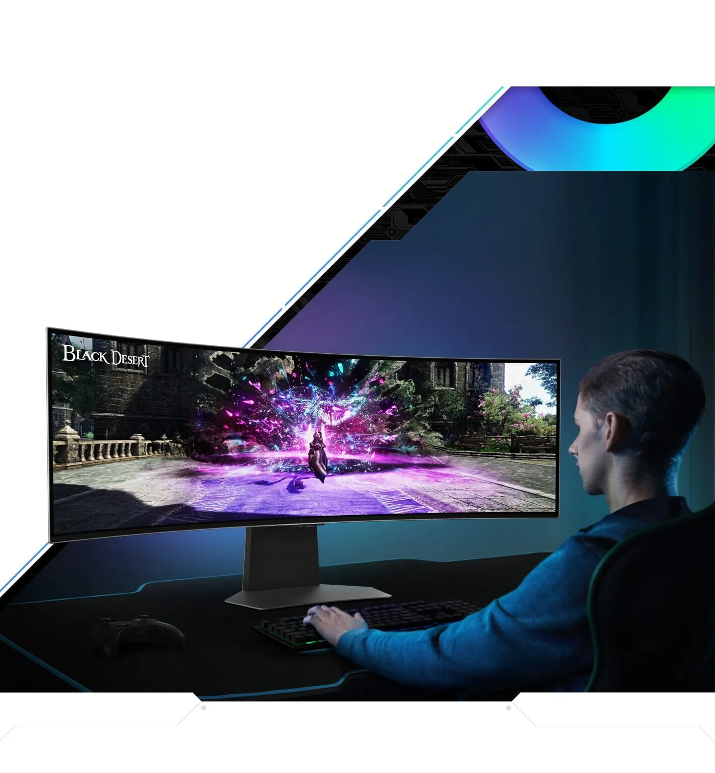 Samsung 49 Inch Gaming Monitor Curved LS49CG954SMXUE