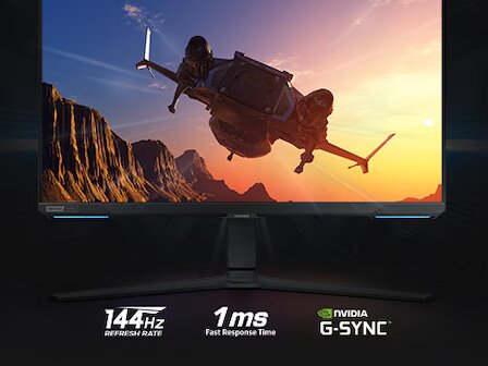Samsung 32 Inch Gaming Monitor With UHD resolution and 144hz refresh rate Smart TV Experience LS32BG702EMXUE