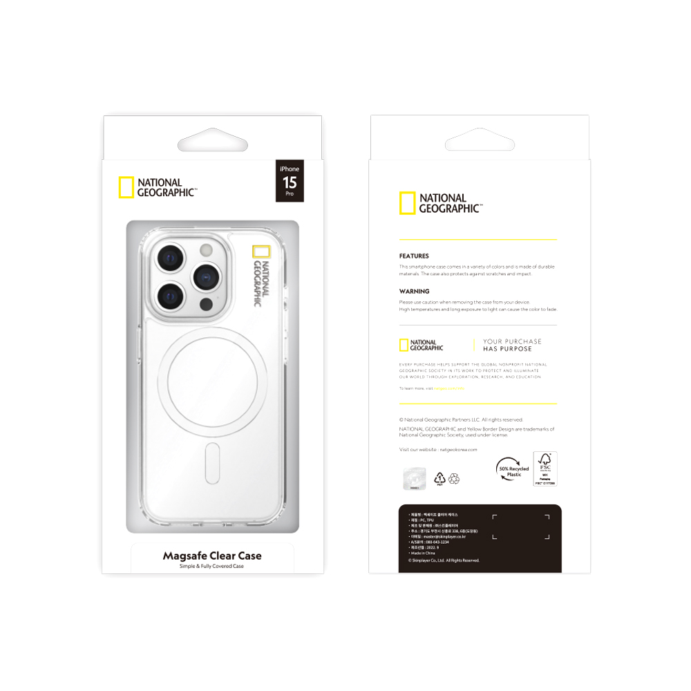 Nat Geo iPhone 15 Pro Magsafe Clear Case_18