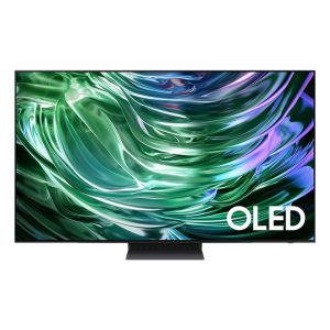 Samsung 83 Inch OLED Smart TV displaying vibrant 4K visuals powered by NQ4 AI Gen2 Processor, showcasing deep blacks and bright colors