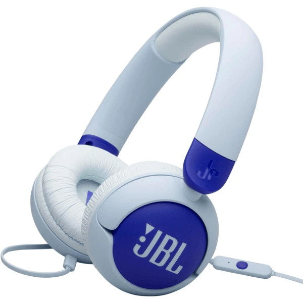 JBL Junior 320 Blue Safe and Comfortable Kids' Headphones with Built-in Mic