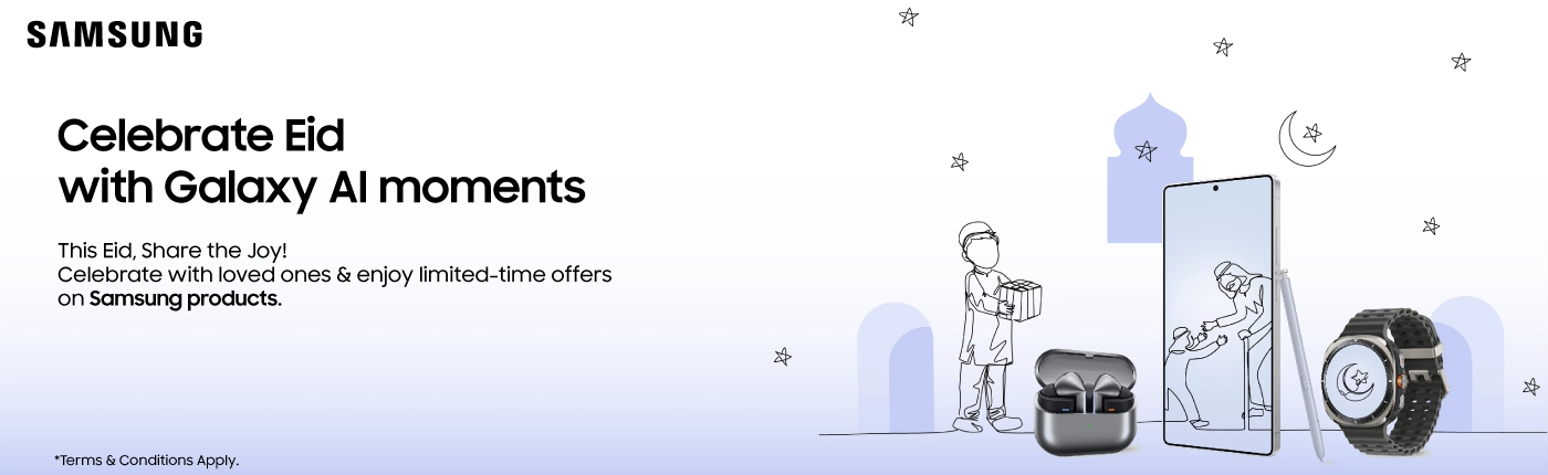 Samsung Eid Offer – Celebrate with Galaxy AI moments and enjoy exclusive deals on Samsung smartphones, earbuds, and smartwatches