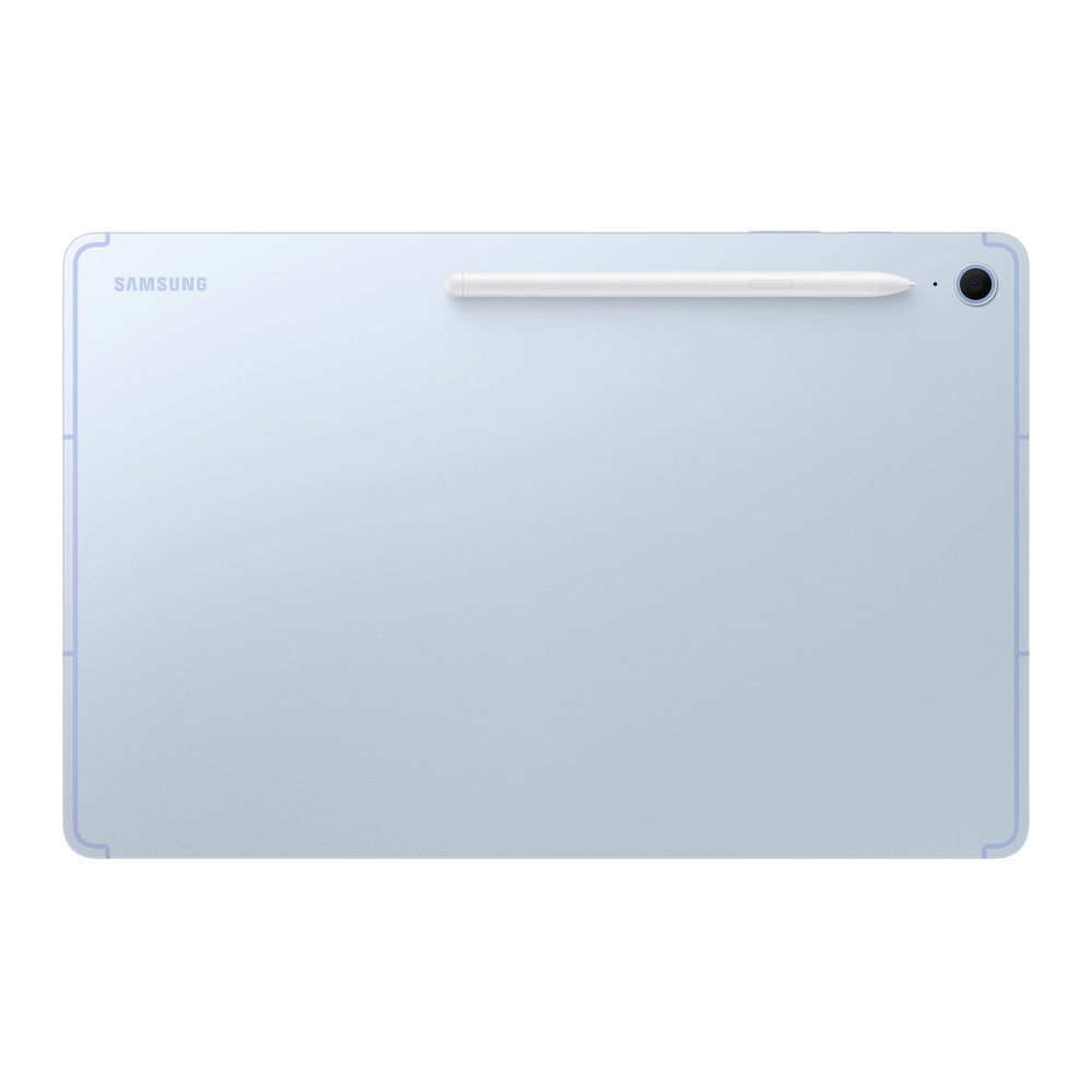 Galaxy Tab S10 FE Plus_Blue_Product Image_Back with S Pen