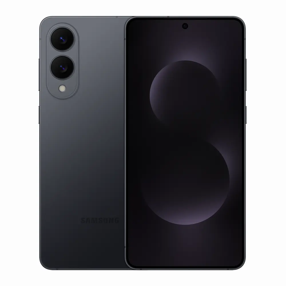 Samsung Galaxy S25 Edge smartphone showcasing its ultra-slim premium design, 200MP AI camera, and vibrant 6.7-inch ProScaler display.