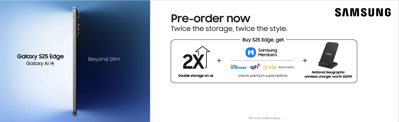 Samsung Galaxy S25 Edge pre-order offer with double storage and premium subscriptions