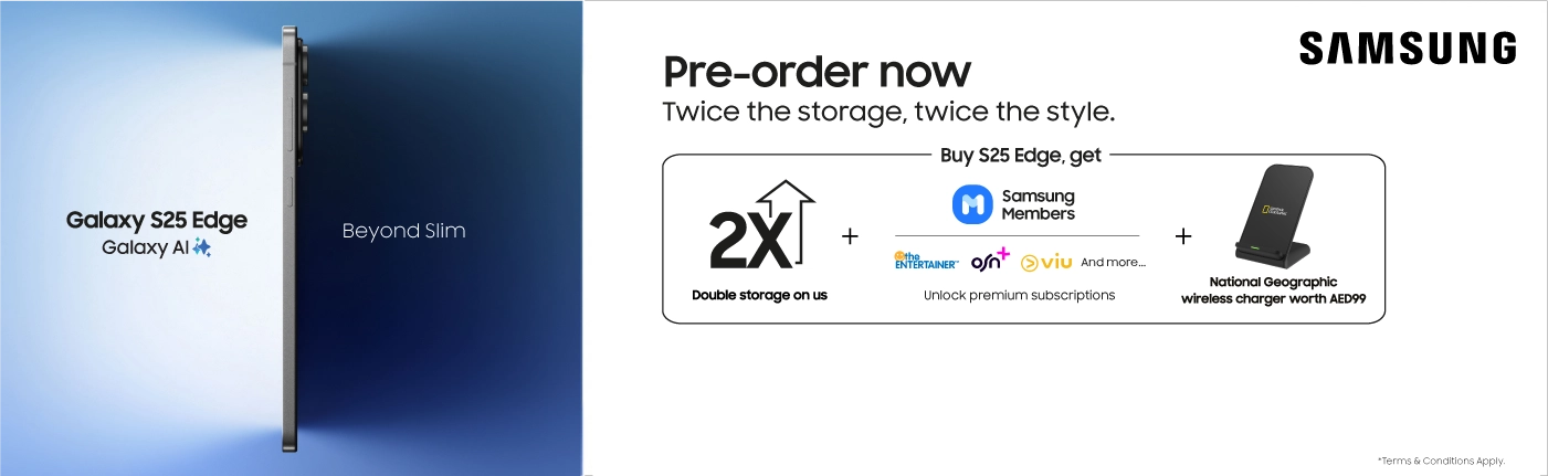 Samsung Galaxy S25 Edge pre-order offer with double storage and premium subscriptions