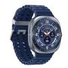 Man wearing Galaxy Watch Ultra 2025 while hiking, showcasing titanium design, AI-powered features, and high-endurance battery life.