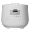 CUCKOO 6 Cup micom rice cooker with 11 cooking modes, nonstick inner pot, and steamer basket for everyday home cooking.