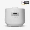 CUCKOO 6 Cup micom rice cooker with 11 cooking modes, nonstick inner pot, and steamer basket for everyday home cooking.