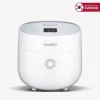Cuckoo CR 0675F 6-cup Micom rice cooker with touchscreen controls and nonstick inner pot for versatile meal preparation.
