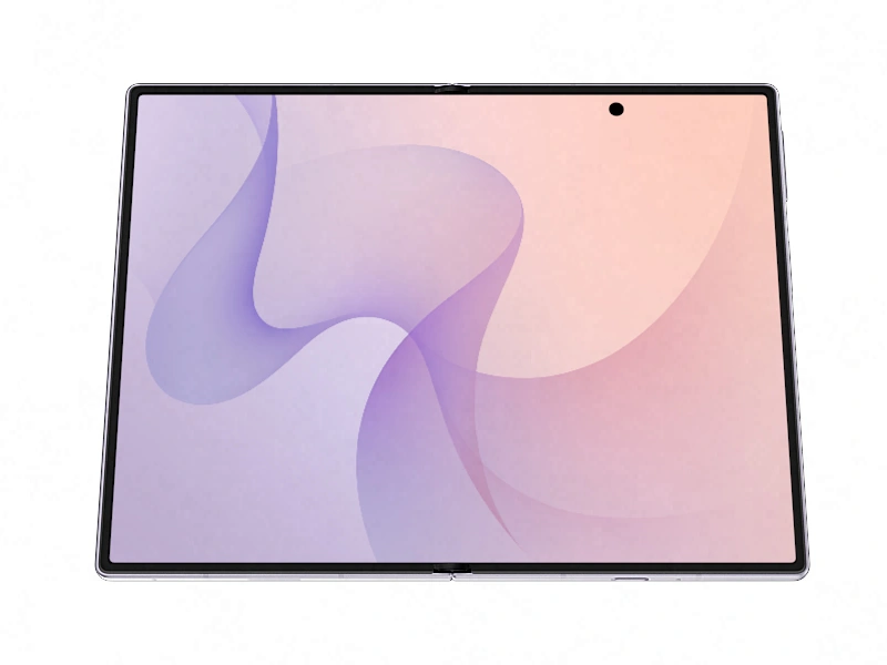 Unfolded Galaxy Z Fold8 seen from the main screen.