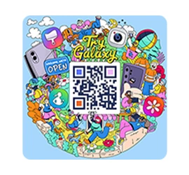 Try Galaxy QR code.