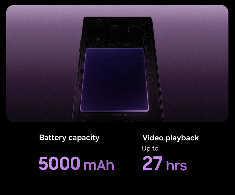The inside of a Galaxy Z Fold8 Ultra device is seen with its battery on top.